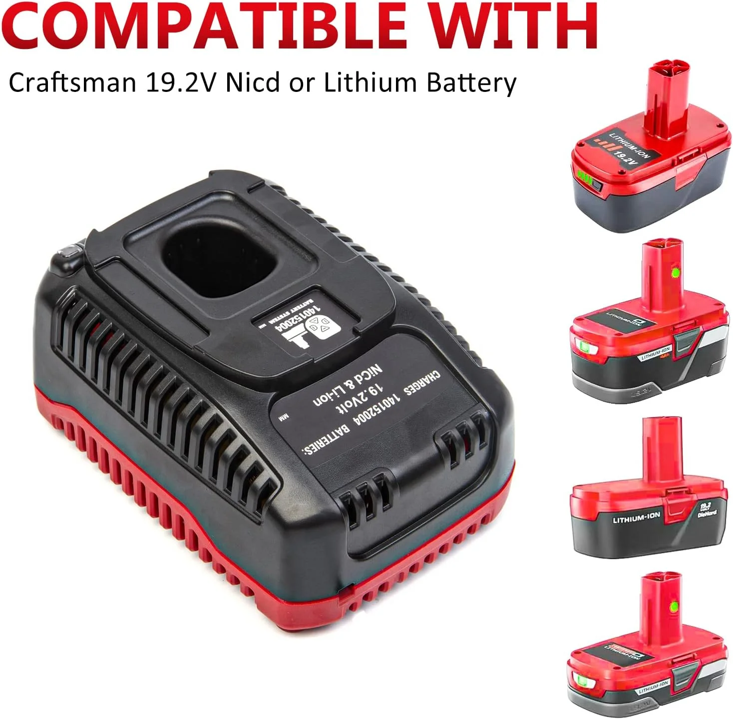 140152004 Battery Charger for Craftsman C3 19.2 V Ni-CD Lithium Rechargeable Battery 1323903 130211004 130279017 11375 11376 315.115410