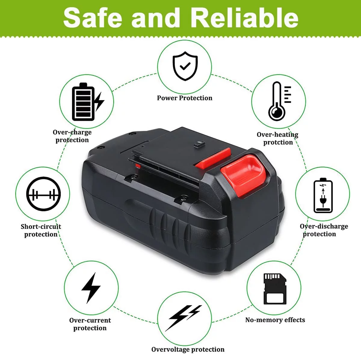 18V Ni-MH 4.8Ah PC18B Battery for Porter Cable 18-Volt PCC489N PCMVC PCXMVC PC18B-2 Batteries