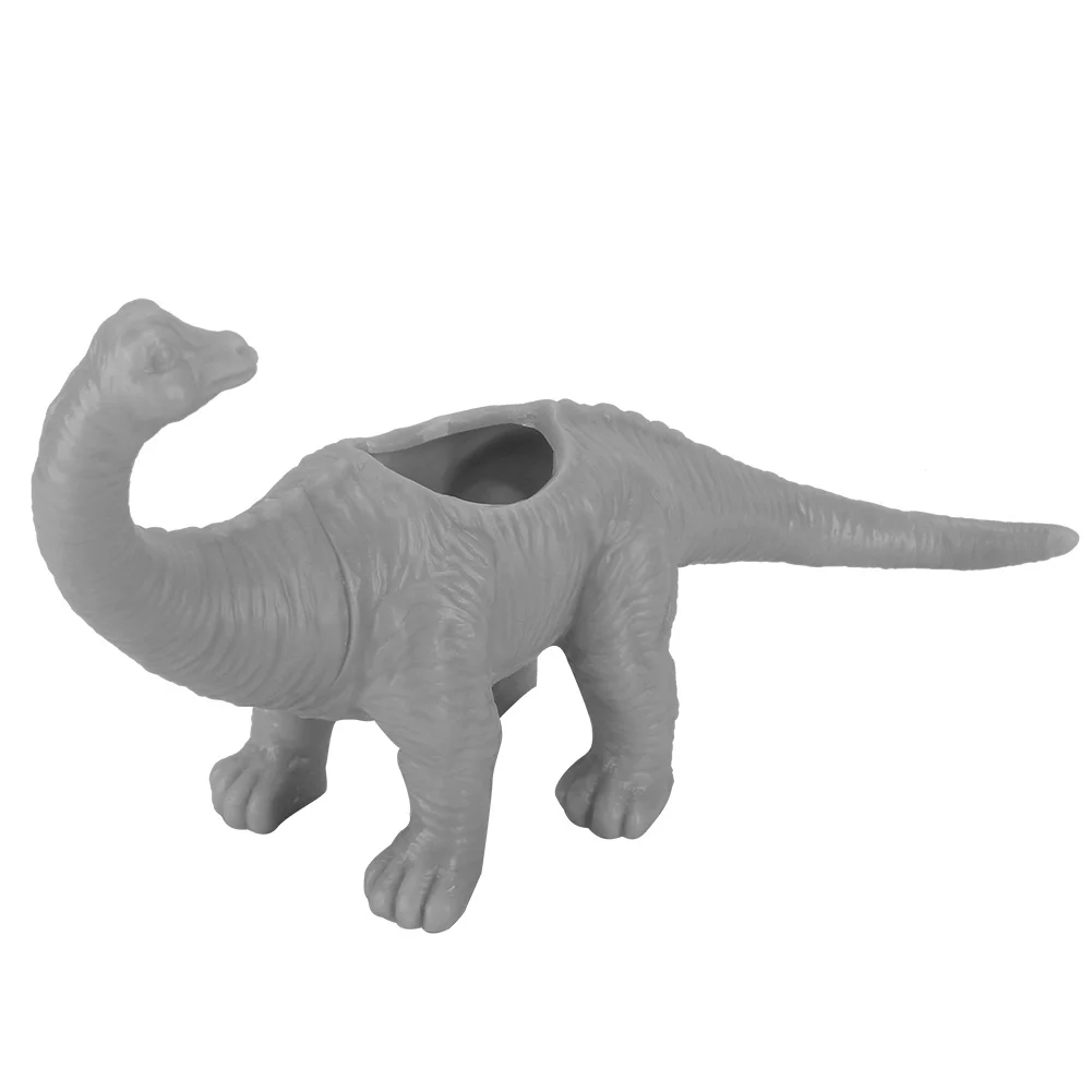 Uadme Dinosaur Plant Pot Pots Personality Dinosaur Animal Flower Pot Cactus Succulent Plant Pot Garden Decoration Home Decoration(gray)