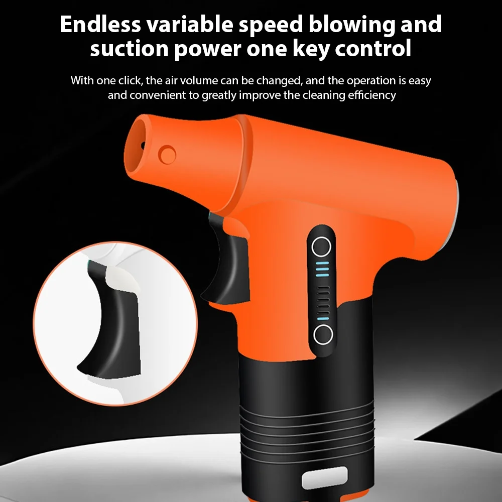 Electric Air Duster,Removal Blower Dual-purpose Removal Cars Computers Built-in Air Cars Computers And Suction Dual-purpose Handheld Compressed Air 130000rpm Turbo Fan Turbo Fan And