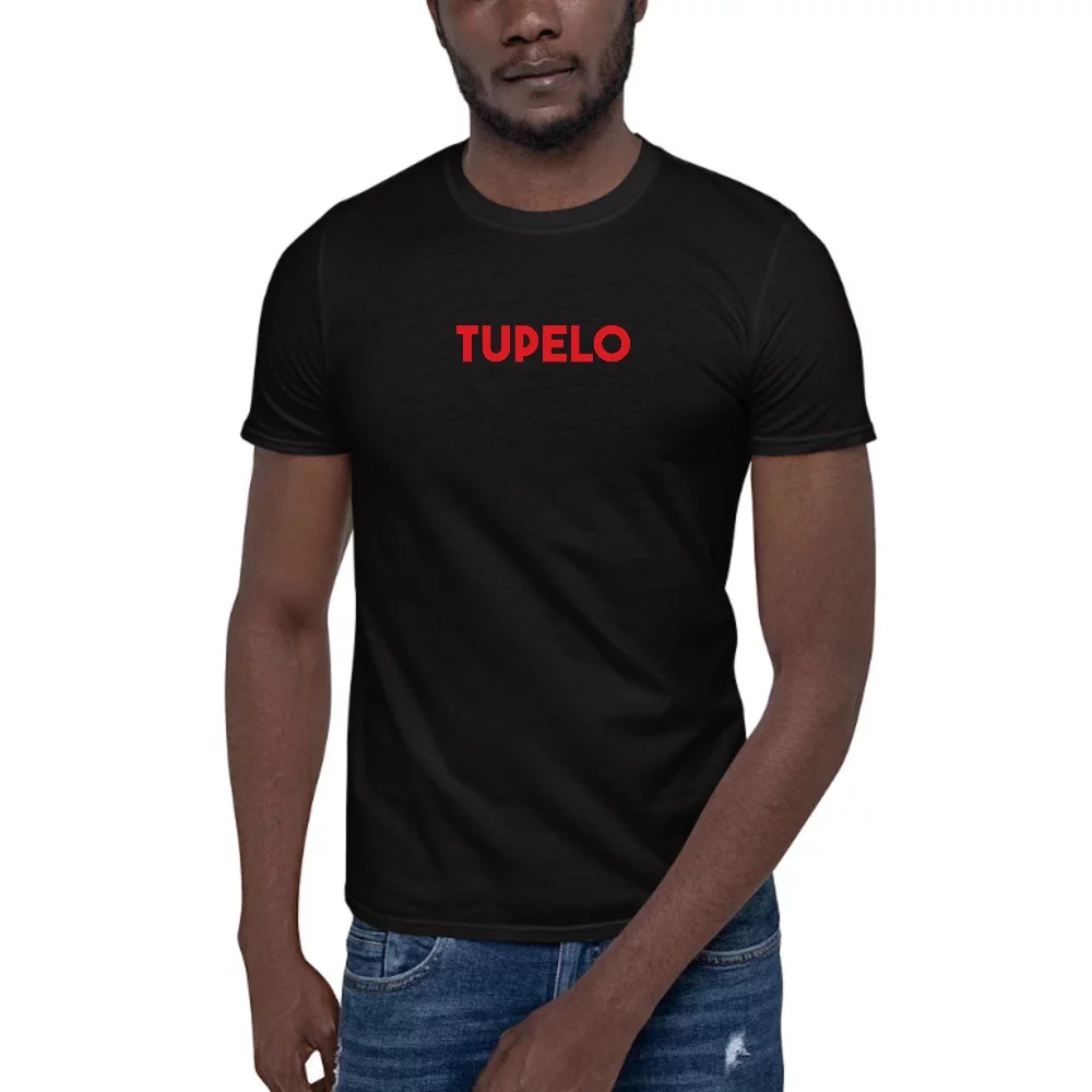 3XL Red Tupelo Short Sleeve Cotton T-Shirt By Undefined Gifts