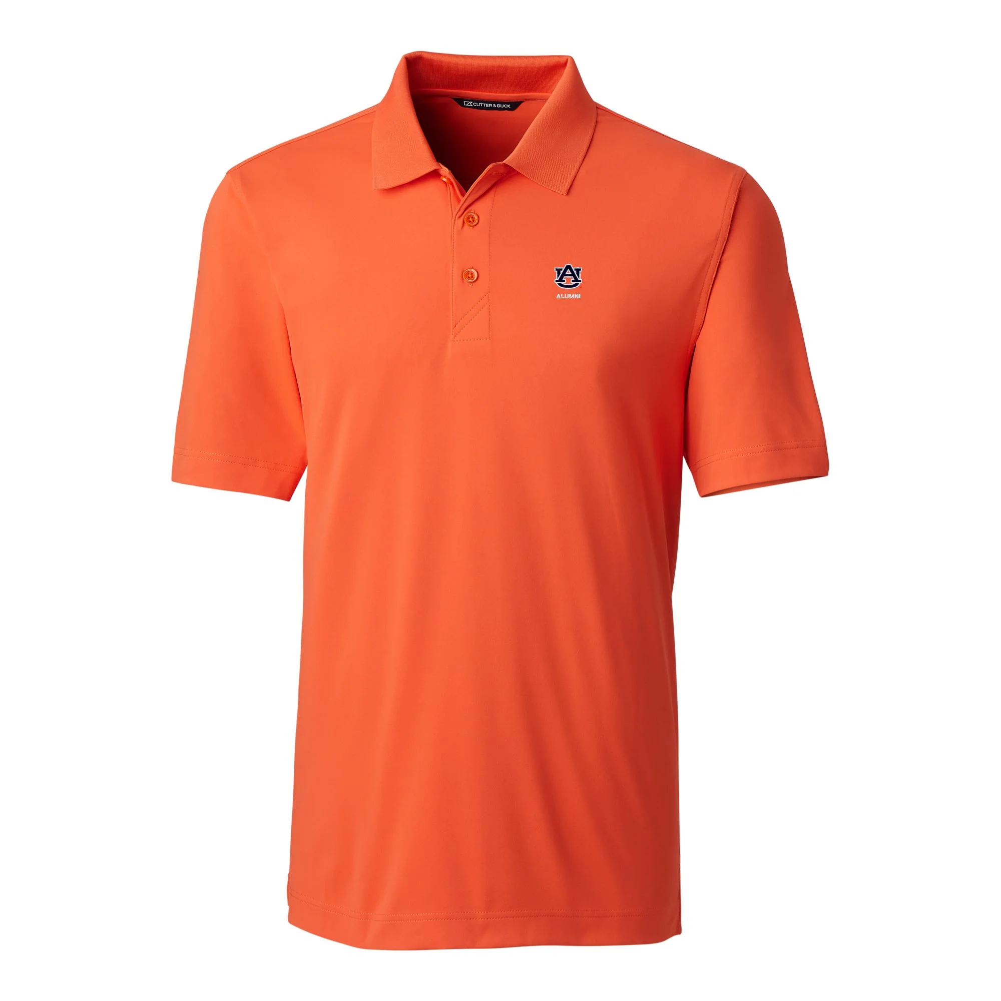Men's Cutter & Buck  Orange Auburn Tigers Alumni Logo Forge Stretch DryTec Polo