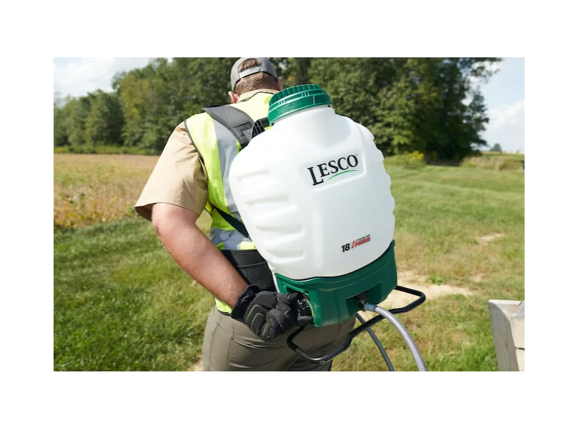 Lesco 4-Gallons Plastic 18-volt Battery Operated Backpack Sprayer
