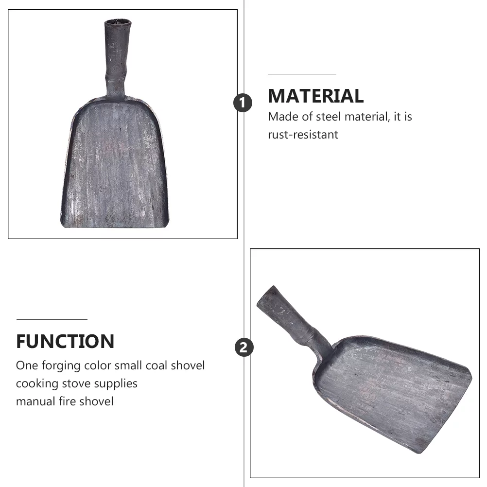 Etereauty Multi-functional Shovel Oven Ash Shovel Scooping Stove Coal Shovel Ash Shovel