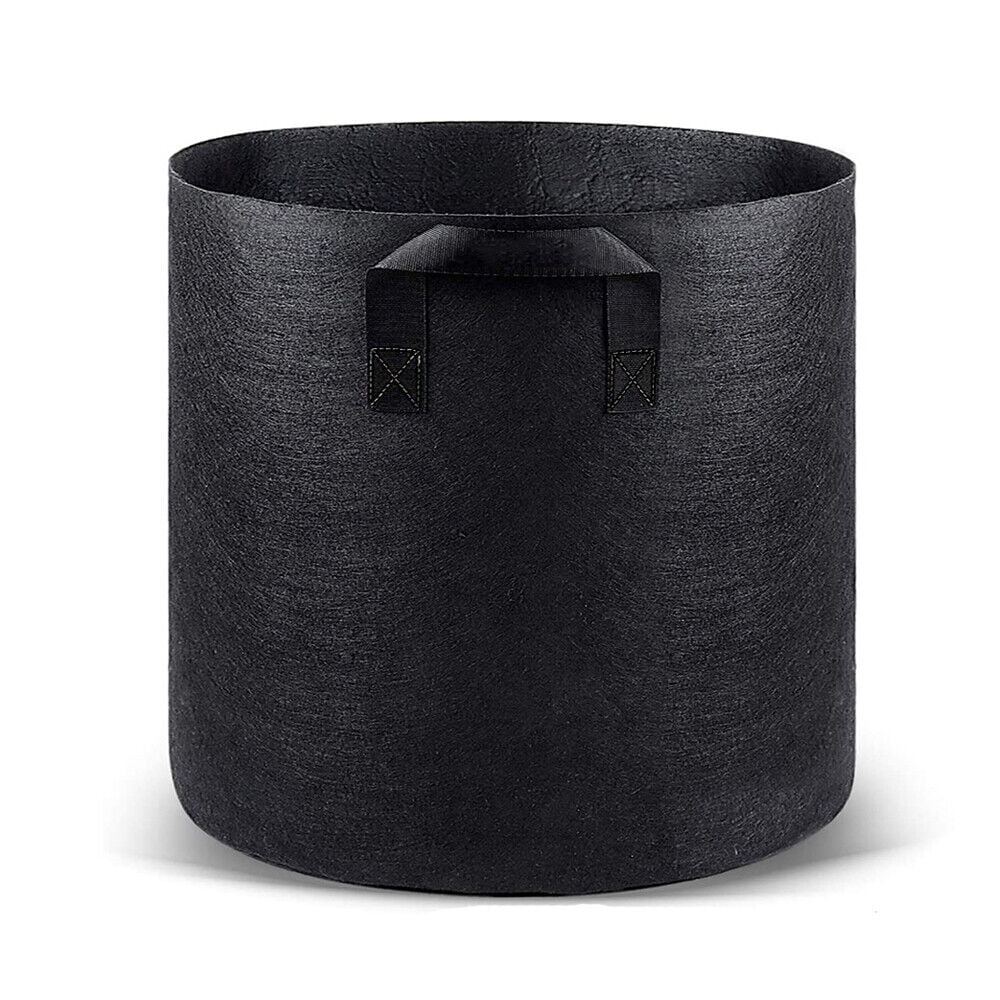 Black Plastic Plant Pots 1 2 3 4 5 7.5 10 12 15 20 Litre Large Flower Pot Strong