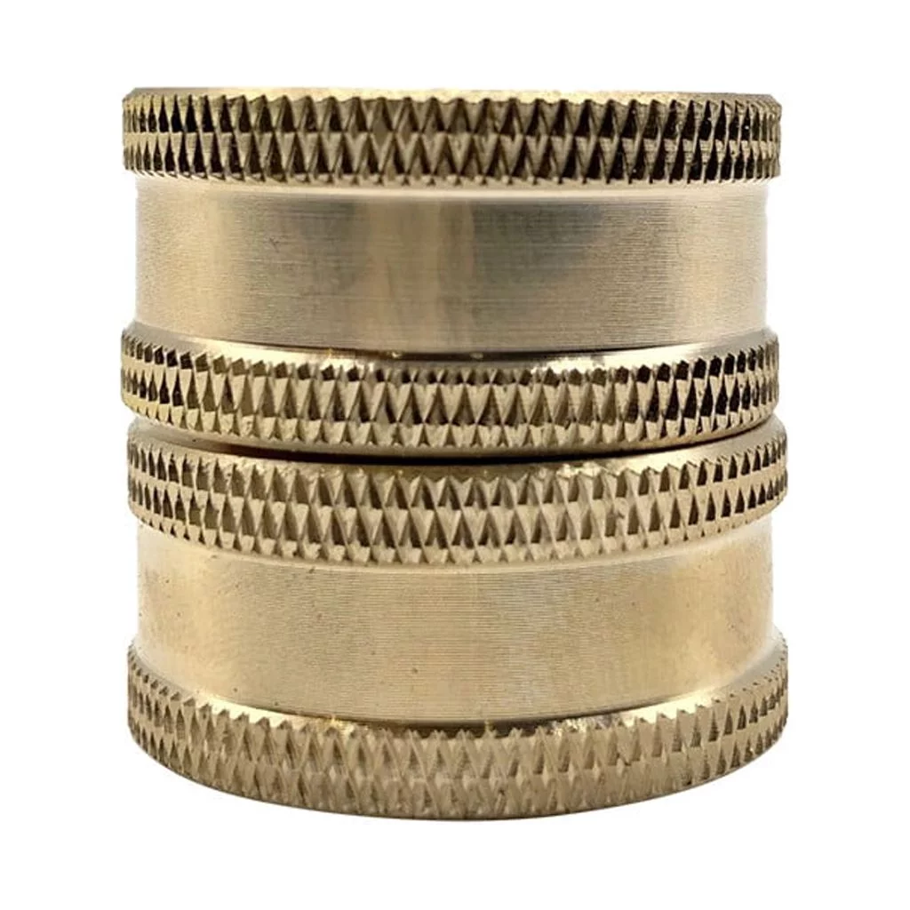 Brass Two-way Internal Thread Connector Garden Hose Adapter 3/4 Brass Connector Sprinkle And Play Mat Hose Sprinkler Walking Sprinklers for Yard Water Timer for Kids Automatic Sprinkler *6PCS