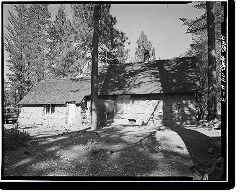 Historic Framed Print, Lassen Volcanic National Park, Manzanita Ranger Residence, Mineral vicinity, Tehama County, CA - 3, 17-7/8