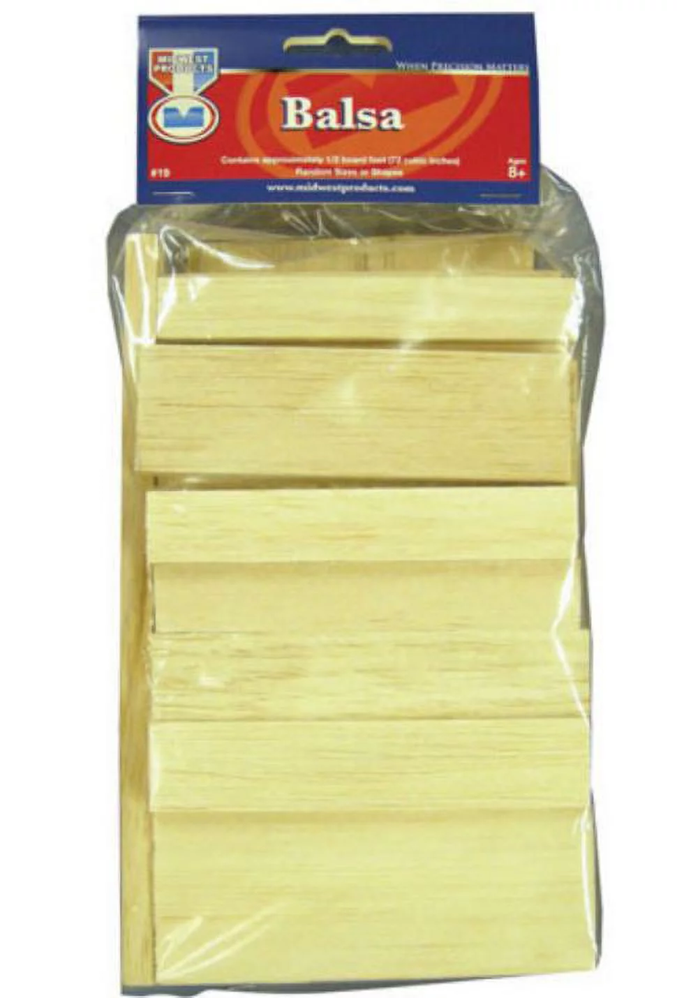 Midwest Products 19 Balsa Economy Basswood Bag, 72 Cubic Inches, Each