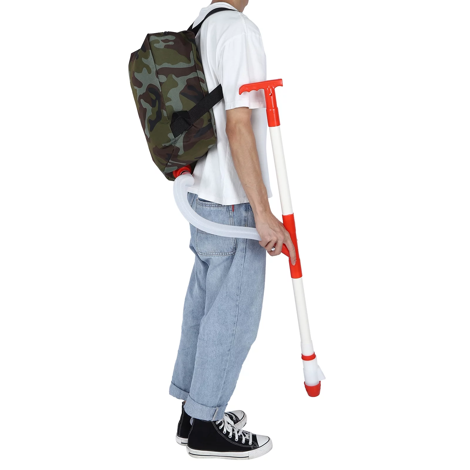 Manual Fertilizer Spreader Fertilizing Tool with Bag for Farm Corn Vegetables Sugar Cane Fruit Trees