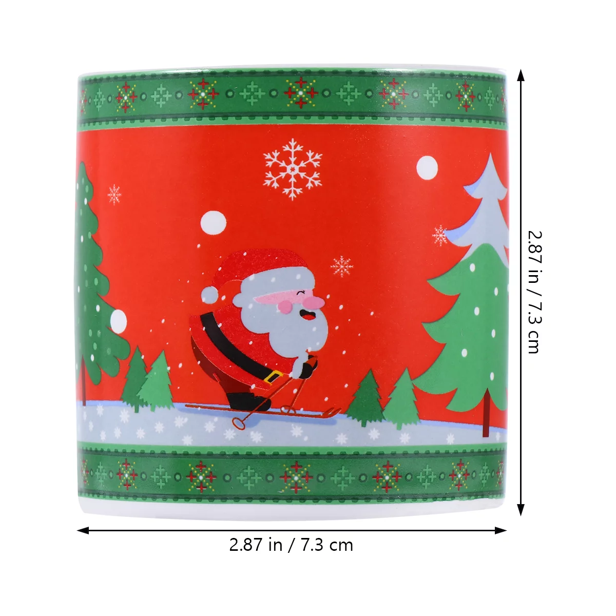 Hemoton Bonsai Pots Ceramic Flower Pots Christmas Pattern Plant Pots Without Plant