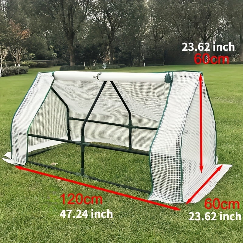 1 Set Mini Walk-in Greenhouse - Durable PVC, Ventilated with Window, Secure Anchor - Ideal for Home Gardens, Balcony Plant Haven, Complete Flower & Plant Care Accessories