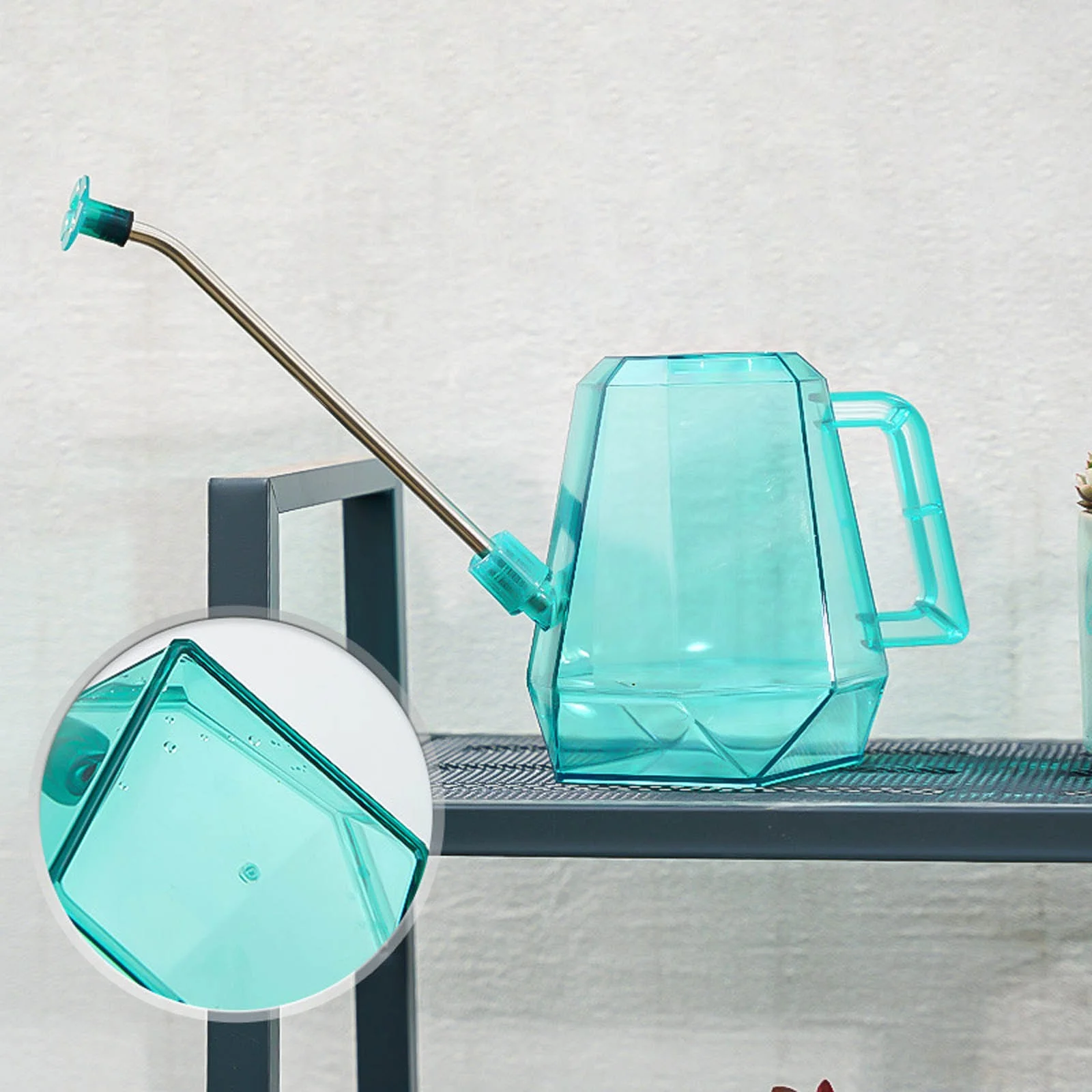 GuLuBin Irrigation Timer Wifi Drizzle Pot Watering Garden Tools Stainless Steel Long Nozzle Household Watering Sprinkler Blue