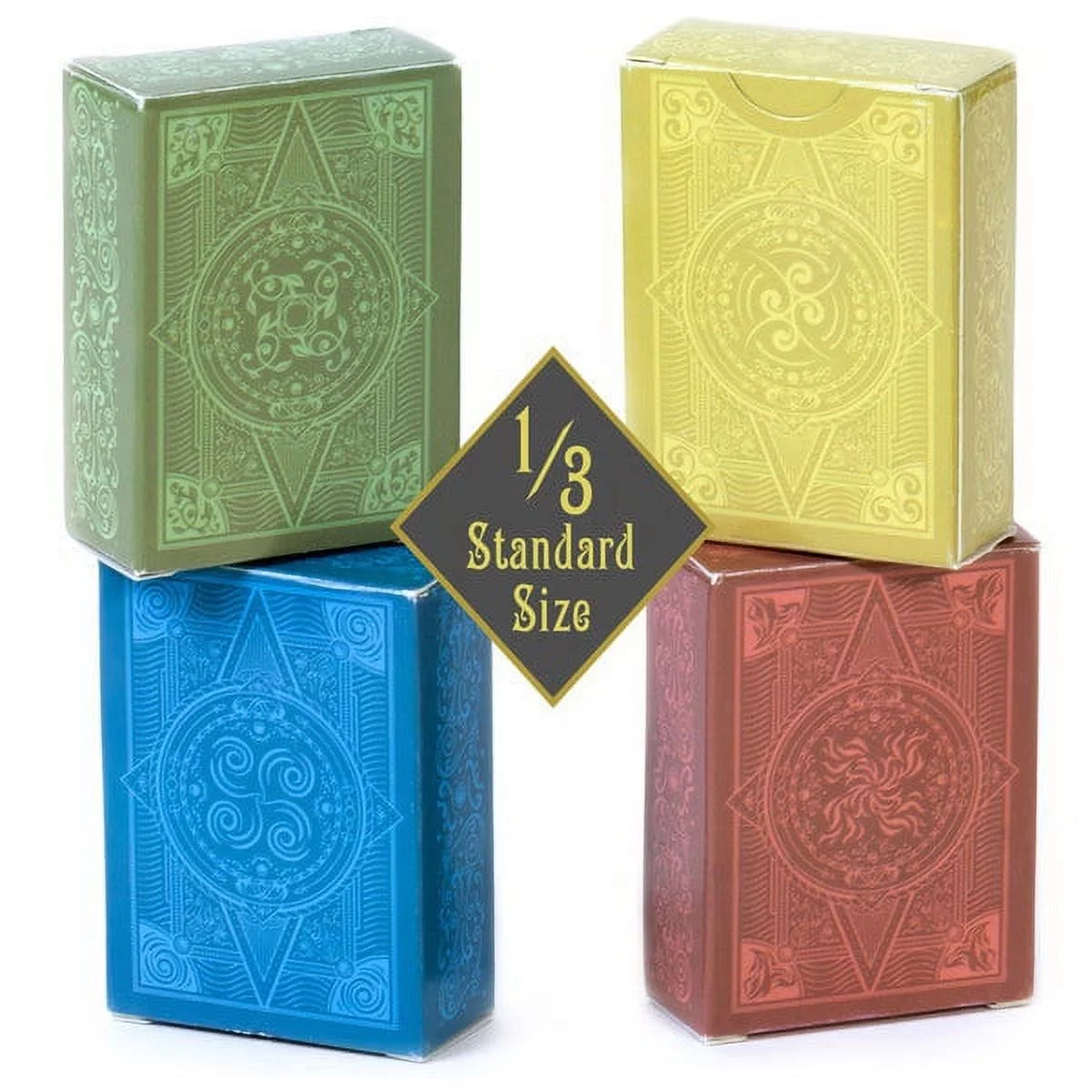 Brybelly GCAR-1002 Four Elements Mini Playing Cards, Pack of 4