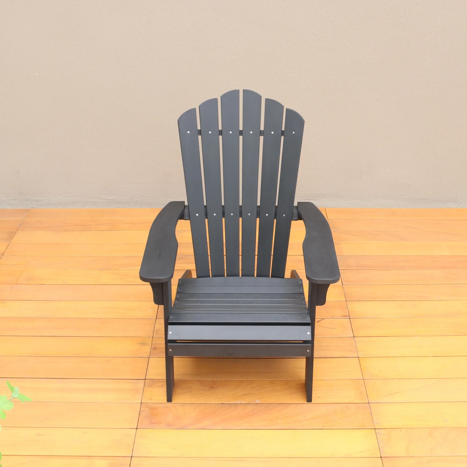 SQEWRED Polystyrene Adirondack Chair - Black