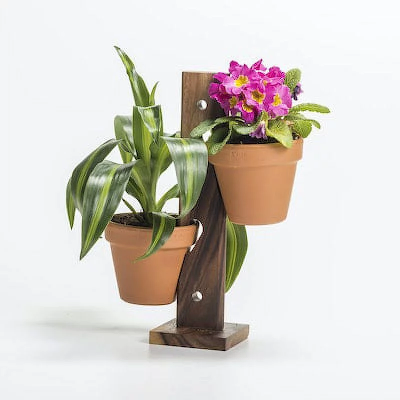 2 Pot Hanging/ Standing Plant Holder