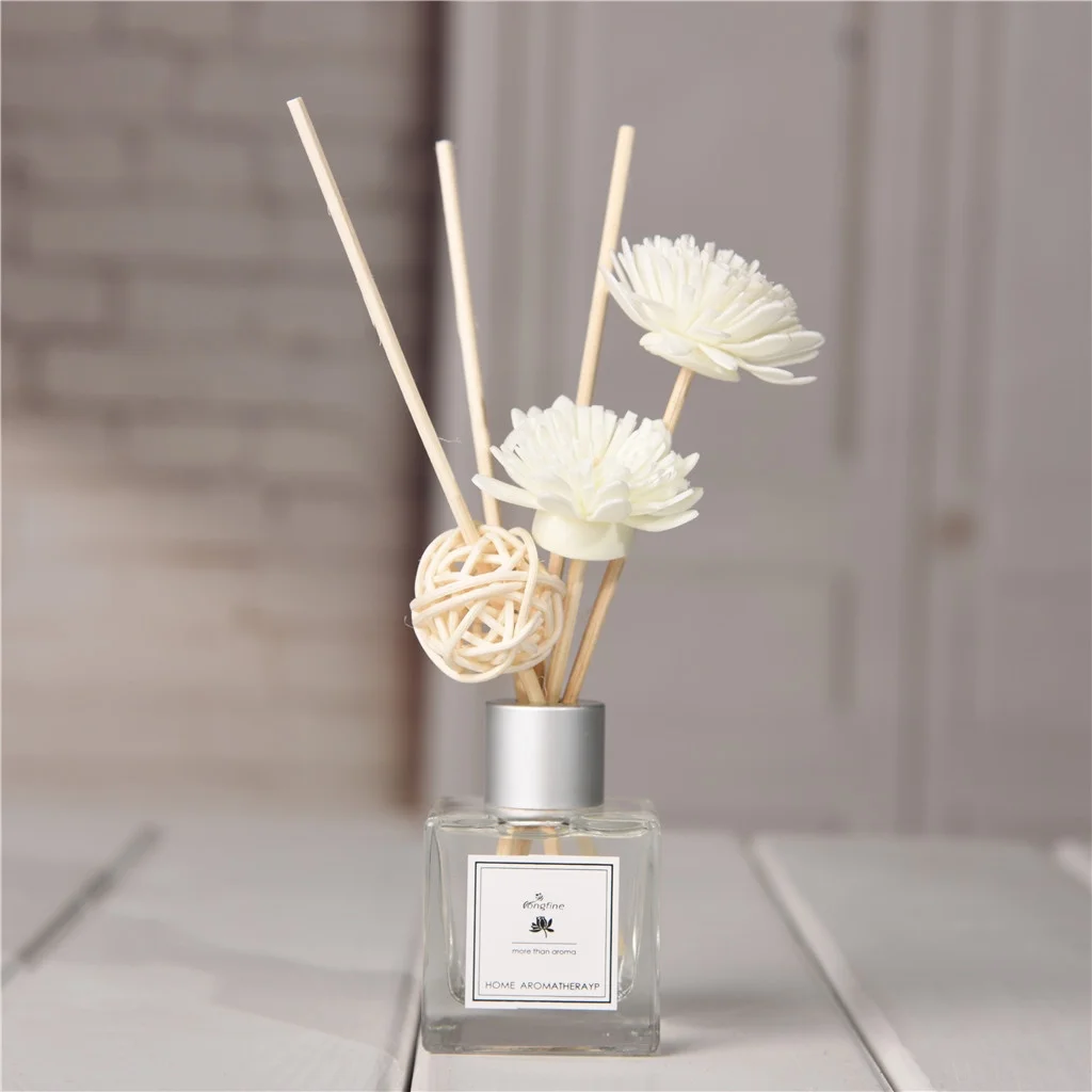 Artificial Flowers and Reed Oil Diffusers with Natural Sticks, Glass Bottle and Scented Oil 50ML