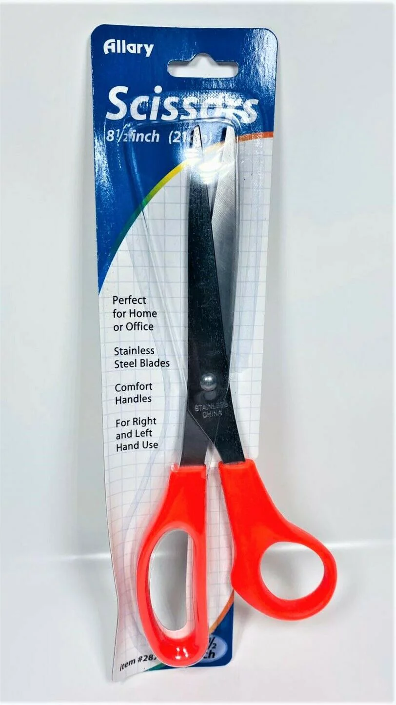 Allary Style #287 Craft Scissors, 8 1/2 Inch, ORANGE