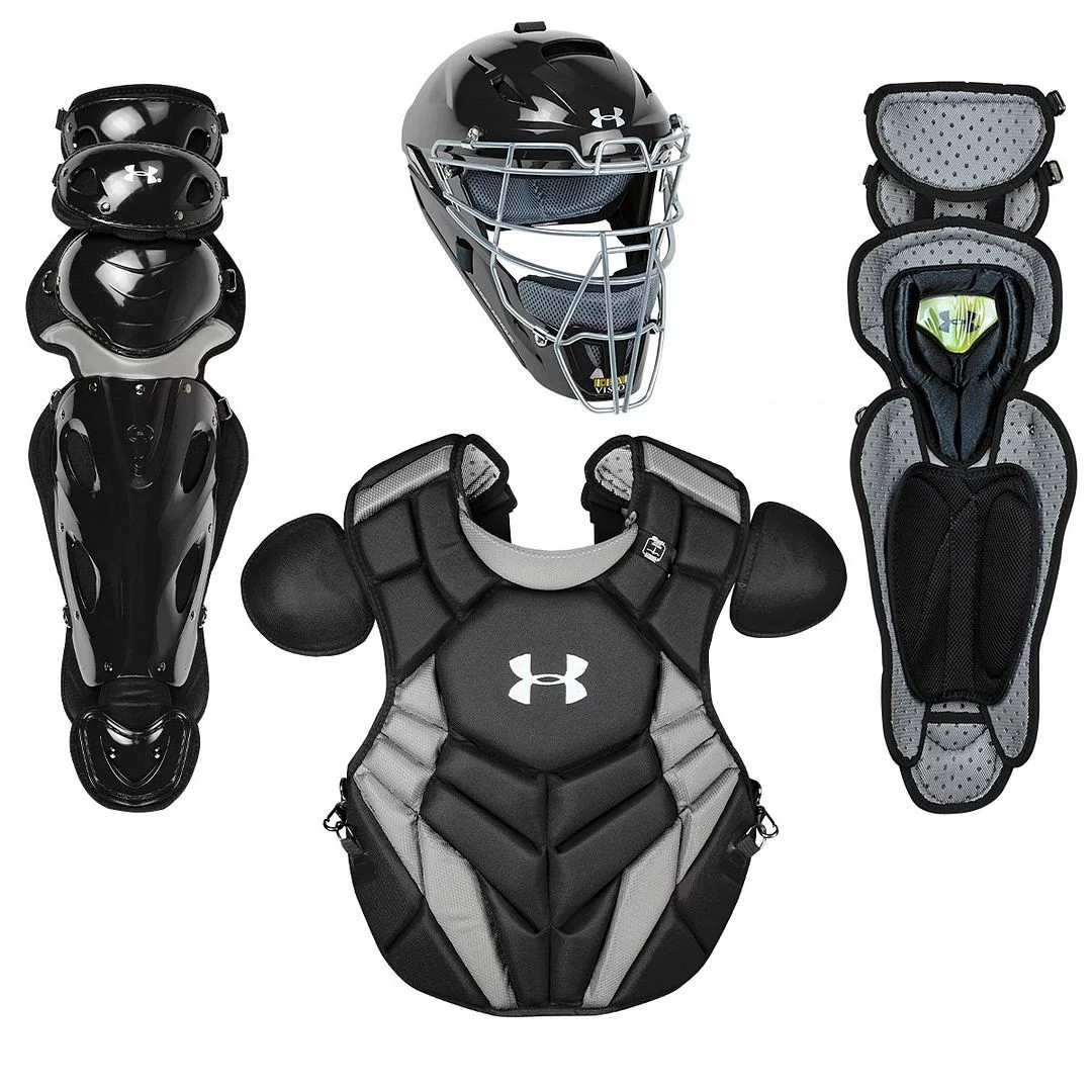 Under Armour Pro 4 NOCSAE Catcher's Equipment Gear Set Intermediate 12-16, Graphite
