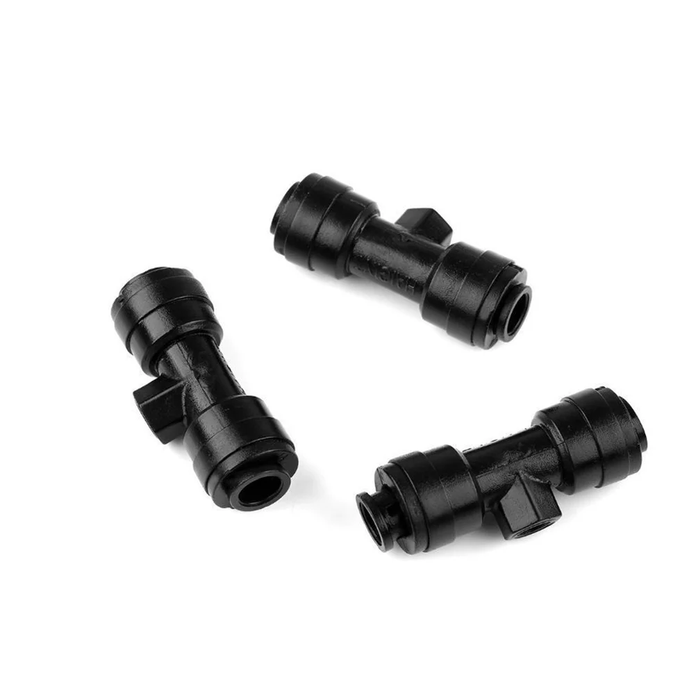 Guichaokj 10 Pcs Low Pressure Spray Nozzle Tee Joint Spray Cooling Atomization Effect Irrigation Integrated Drippers Sprinklers Emitter Drip System