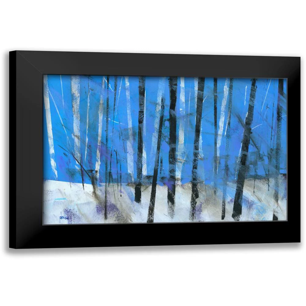 Bailey, Paul 24x17 Black Modern Framed Museum Art Print Titled - Birch and Black Ash Saplings