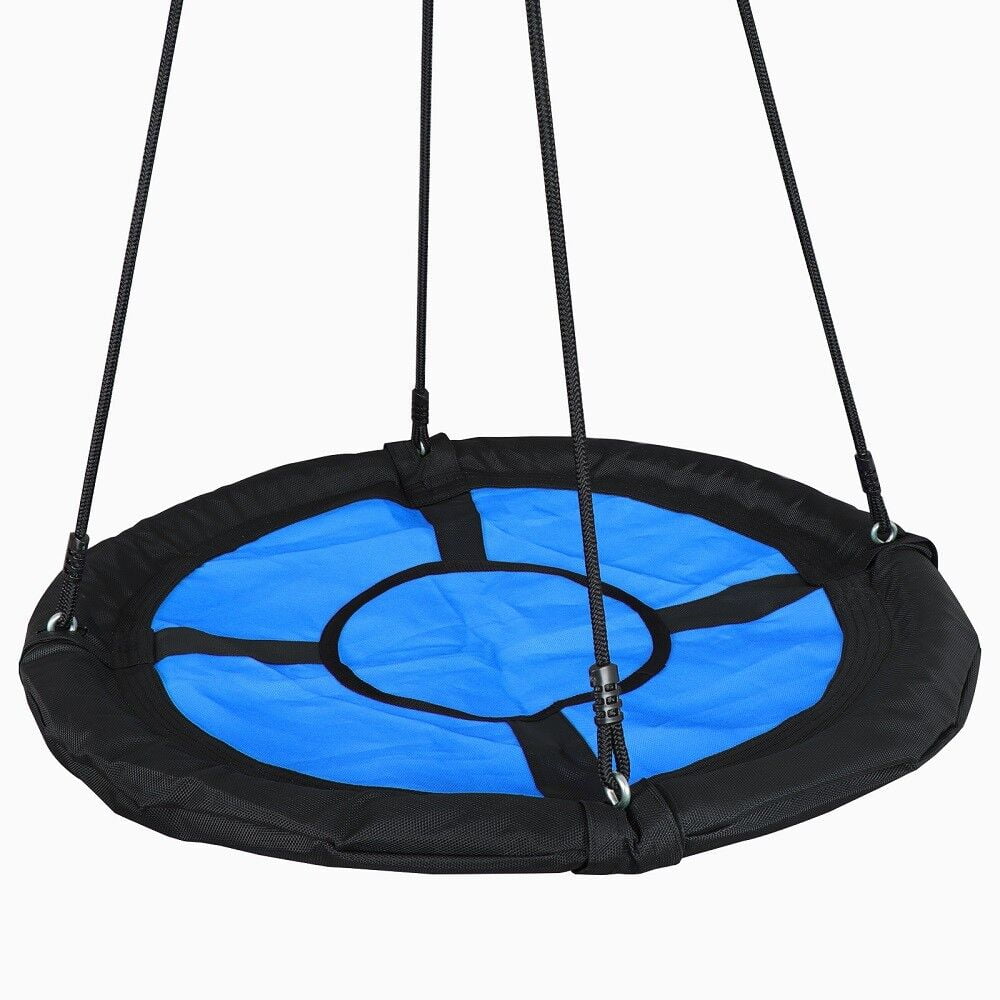 Adult Kids Giant Playground Backyard Home Nest PE Rope Web Swing Tree Net Saucer