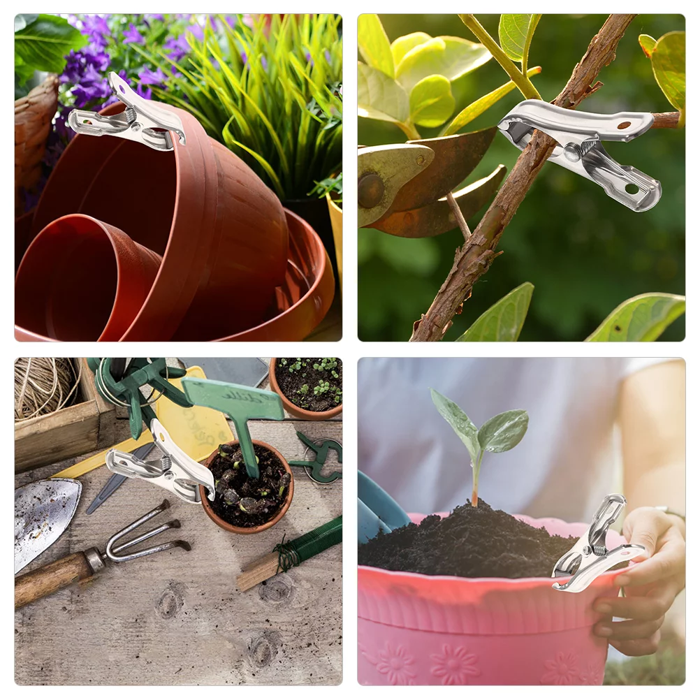 Guichaokj 30Pcs Garden Clips Greenhouse Clamps Clips Made Stainless Steel Shade Cloth Clips Clothes Clips