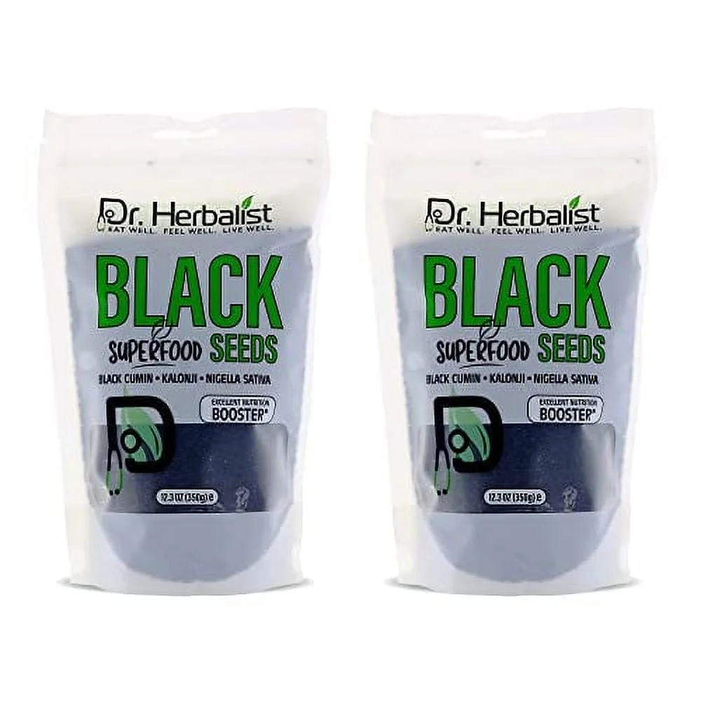 DR. Herbalist-Black Cumin Seeds Organic Source of Thymoquinone, Whole Nigella Sativa Seeds Natural Superfood, Kalonji Seeds Excellent Nutrition Booster (700g)
