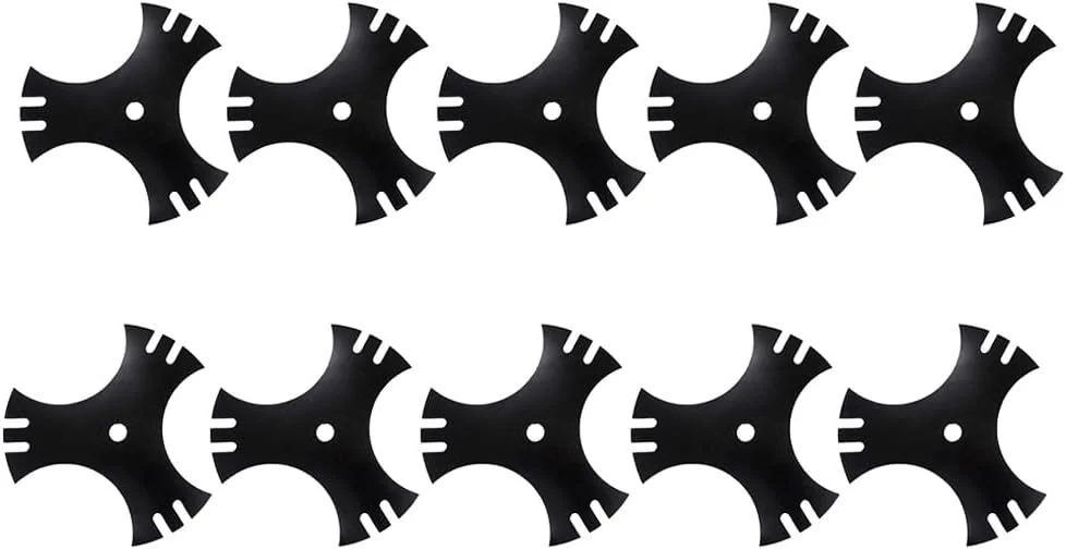 proven part Pack of 10 Edger Blades Three Sided Star 9 in. Center Hole 5/8 in. Replaces 40-009 781-0748 781-0748-0637