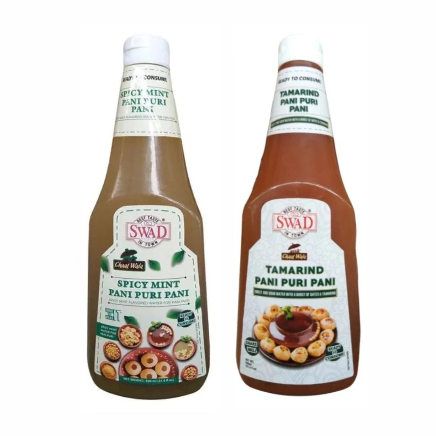 Swad Combo Spicy Mint And Tamarind Pani Puri Pani (31.4oz)