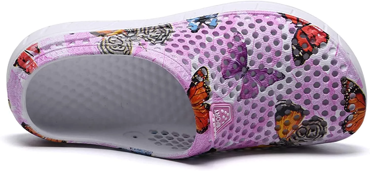 Women's Garden Clogs Shoes Casual Slipper Beach Sandals Anti-Slip Pool Water Shoes Home Slippers Summer Footwear