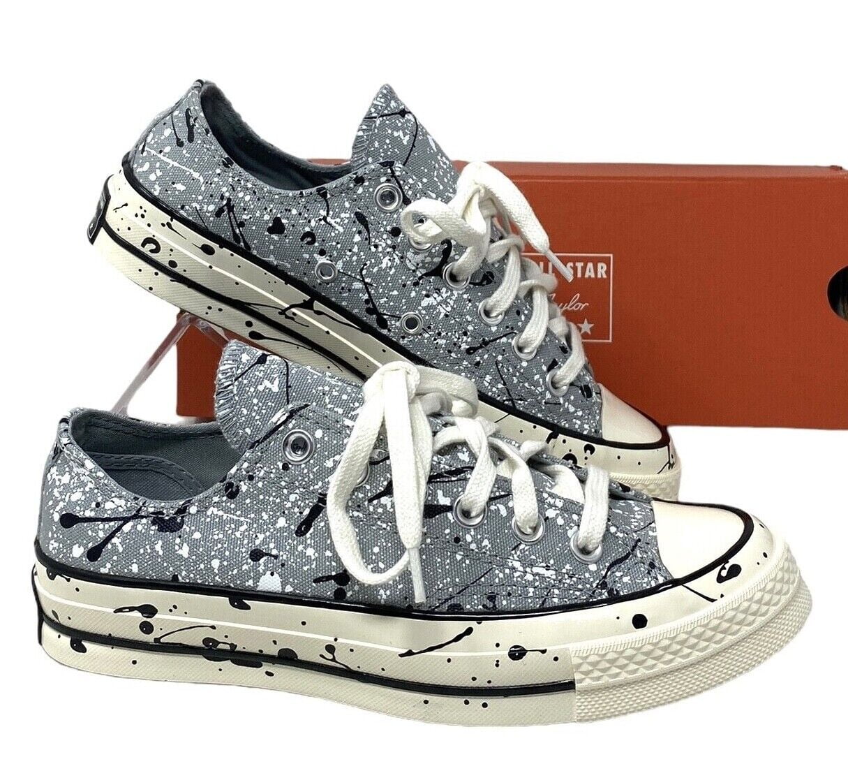 Converse Chuck 70 Sneakers Low Top Ash Stone Black Shoes Canvas A01172C