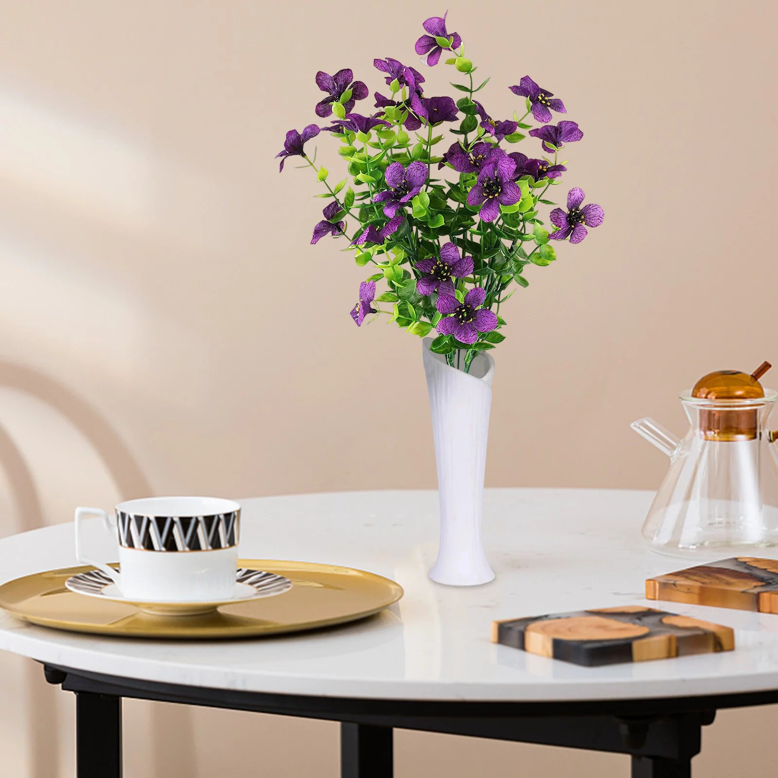 FHKOEGHS Roses Garland 18 Bundles Artificial Flowers Outdoor Flowers Garden Window Box Porch Home Decor