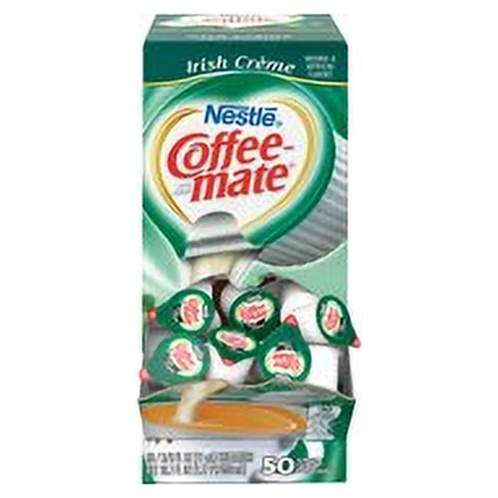 Nestle Coffee mate Coffee Creamer, Irish Creme, Liquid Creamer Singles, Box of 50 Singles (Pack of 4)