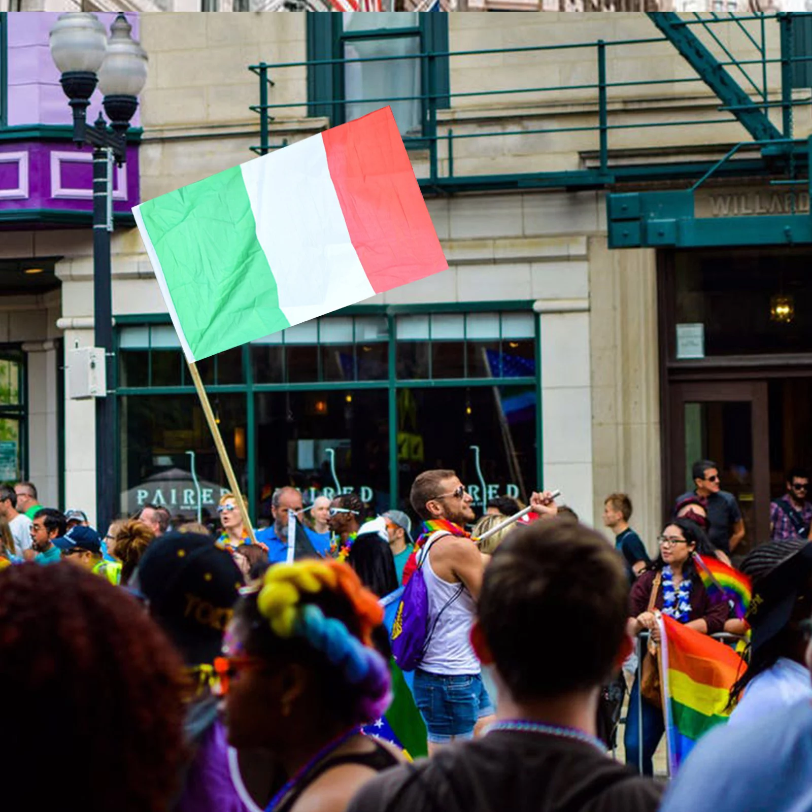 Italy Flag Foreign Countries Flags Outdoor Festival Europe Hanging Flags Flags Pennant Frame 13x32 Garden Flags for All Seasons Happy Easter Banner for Fireplace Flag Napkins Small *12PCS