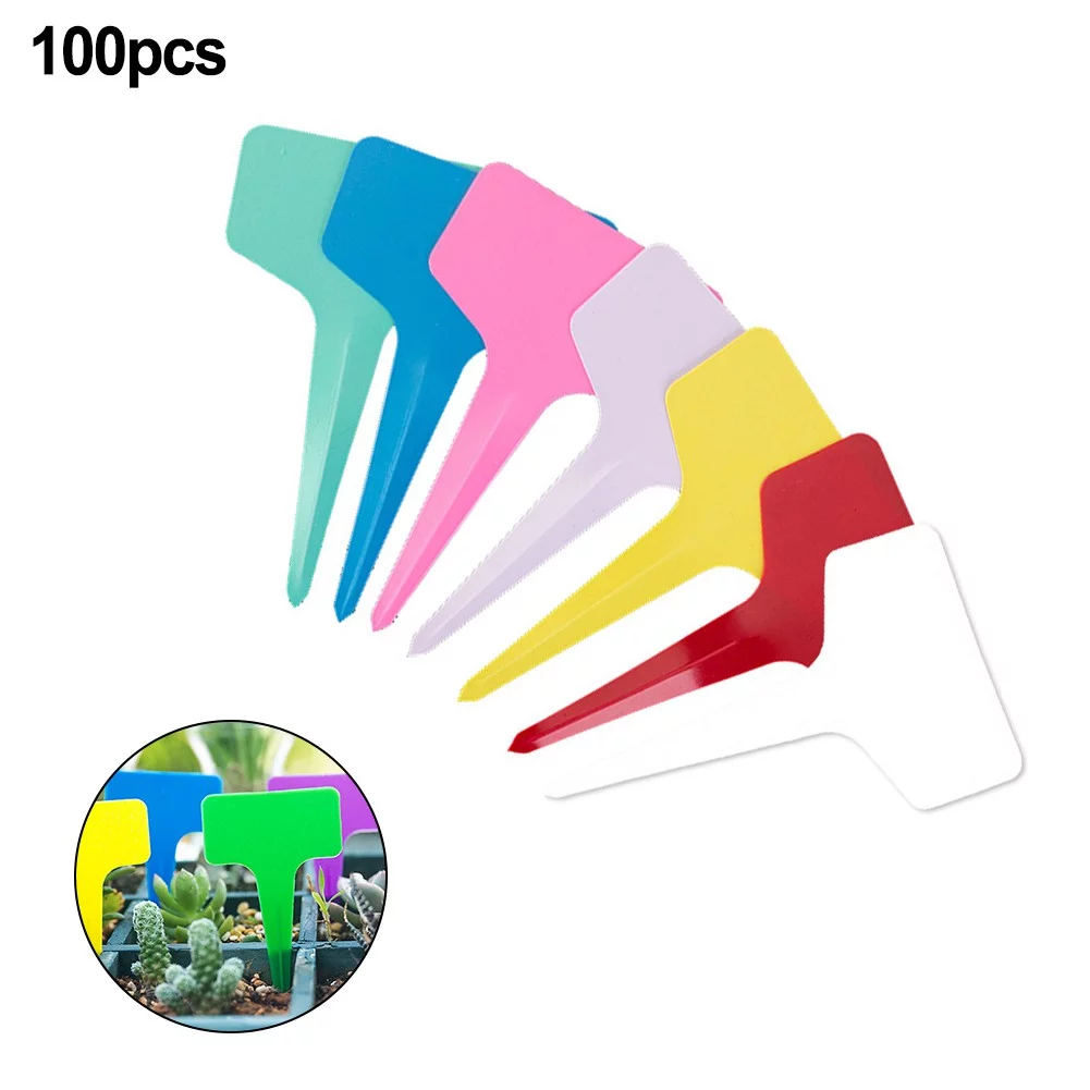 T-shaped PVC material gardening flower plant label insertion card