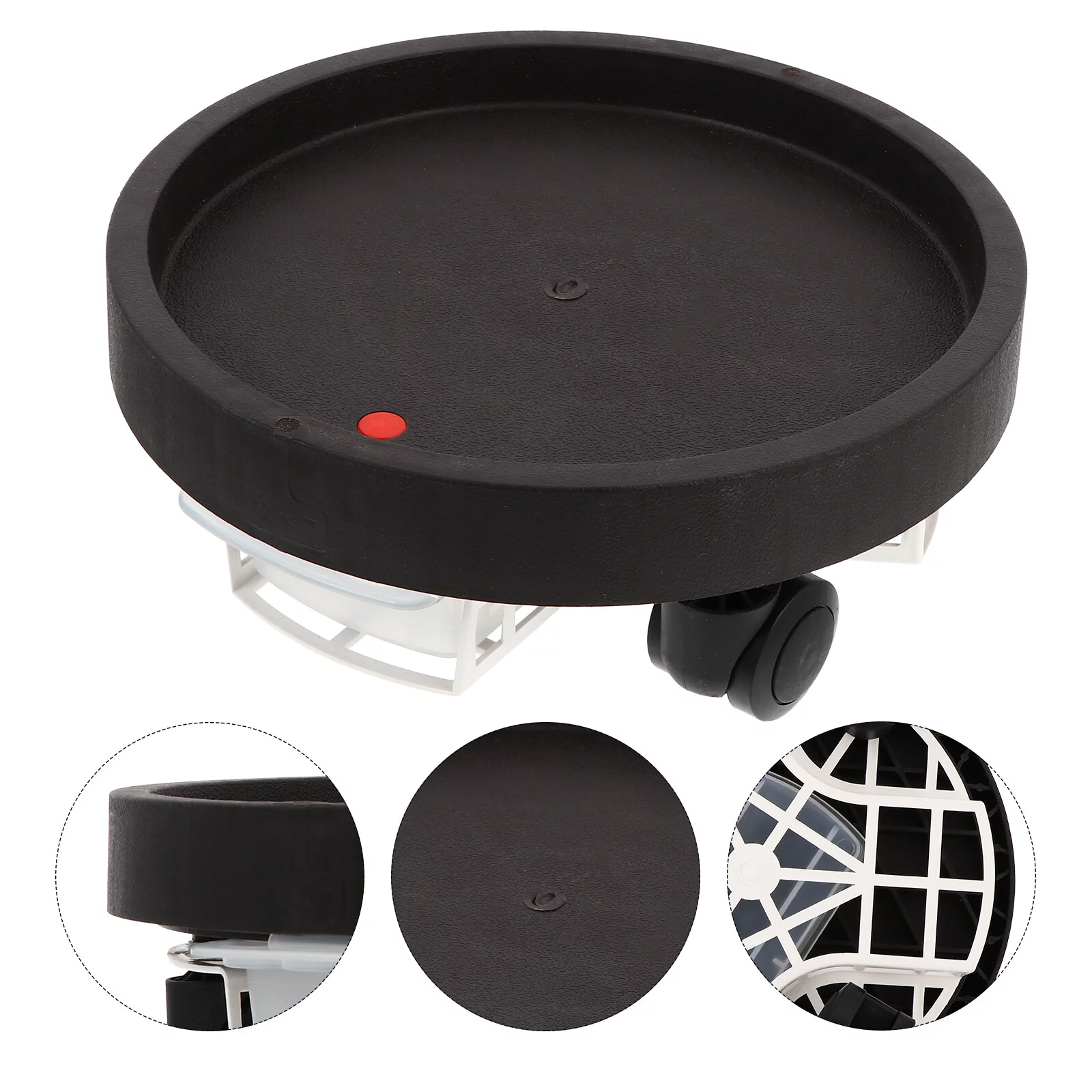 NUOLUX  Flower Pot Planter Stand  Stand Rolling Roller Round Potted Dolly Dolly Saucer Bonsai Shelf Caster Roller