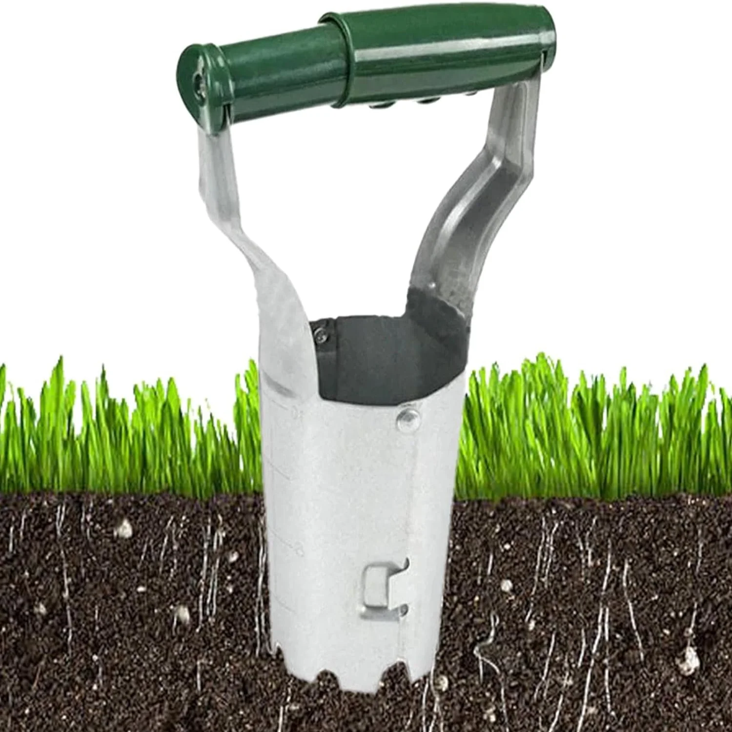 Bulb Planter Tool - Flower Bulb Planting Tool Gardening Bulb Transplanter Tool with Depth Mark for Planting Flowers  Tulips