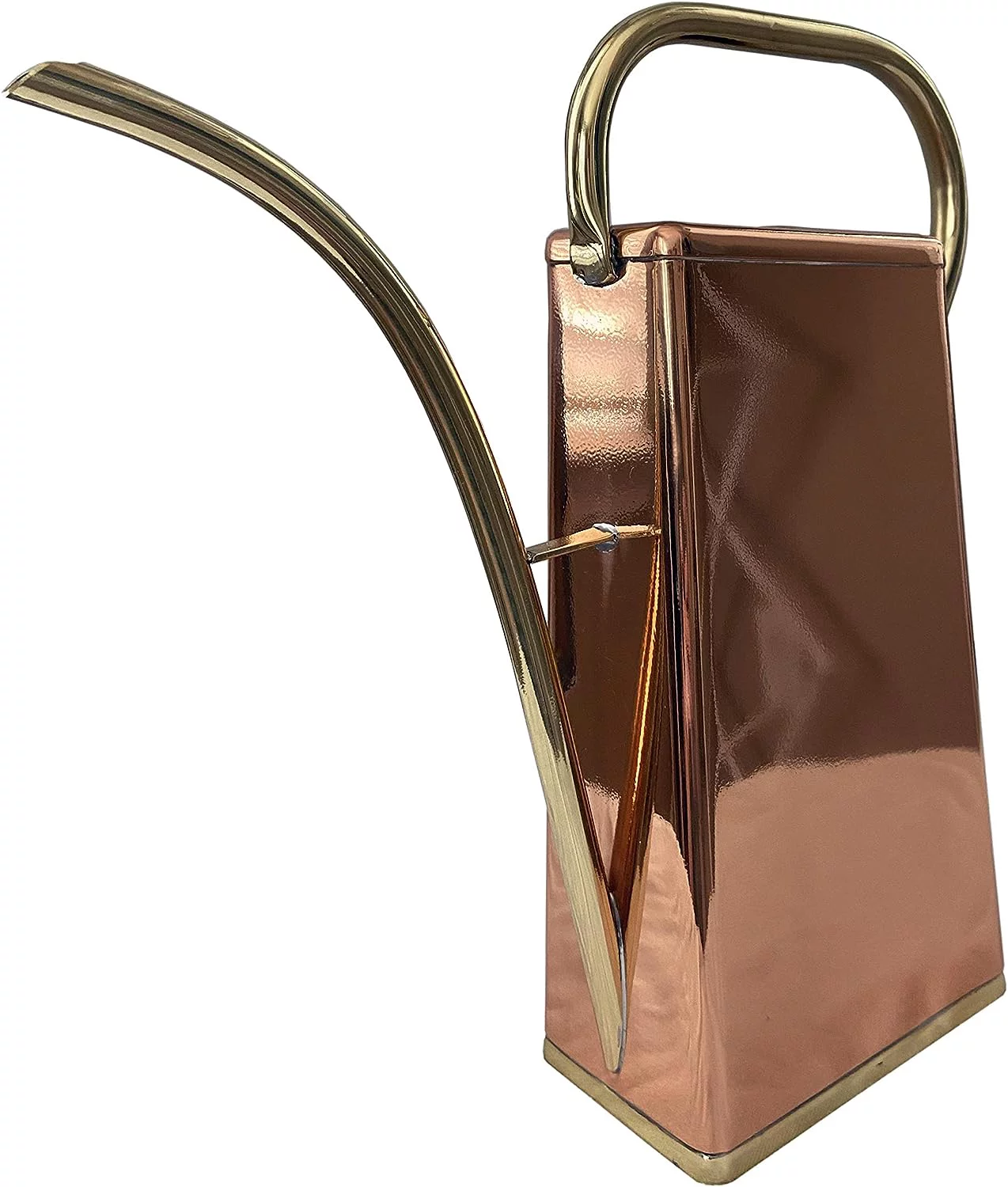 Copper Watering Can, 100% Copper With Brass Handle And Spout, Traditional Metal Water Can, 2.5 Pint