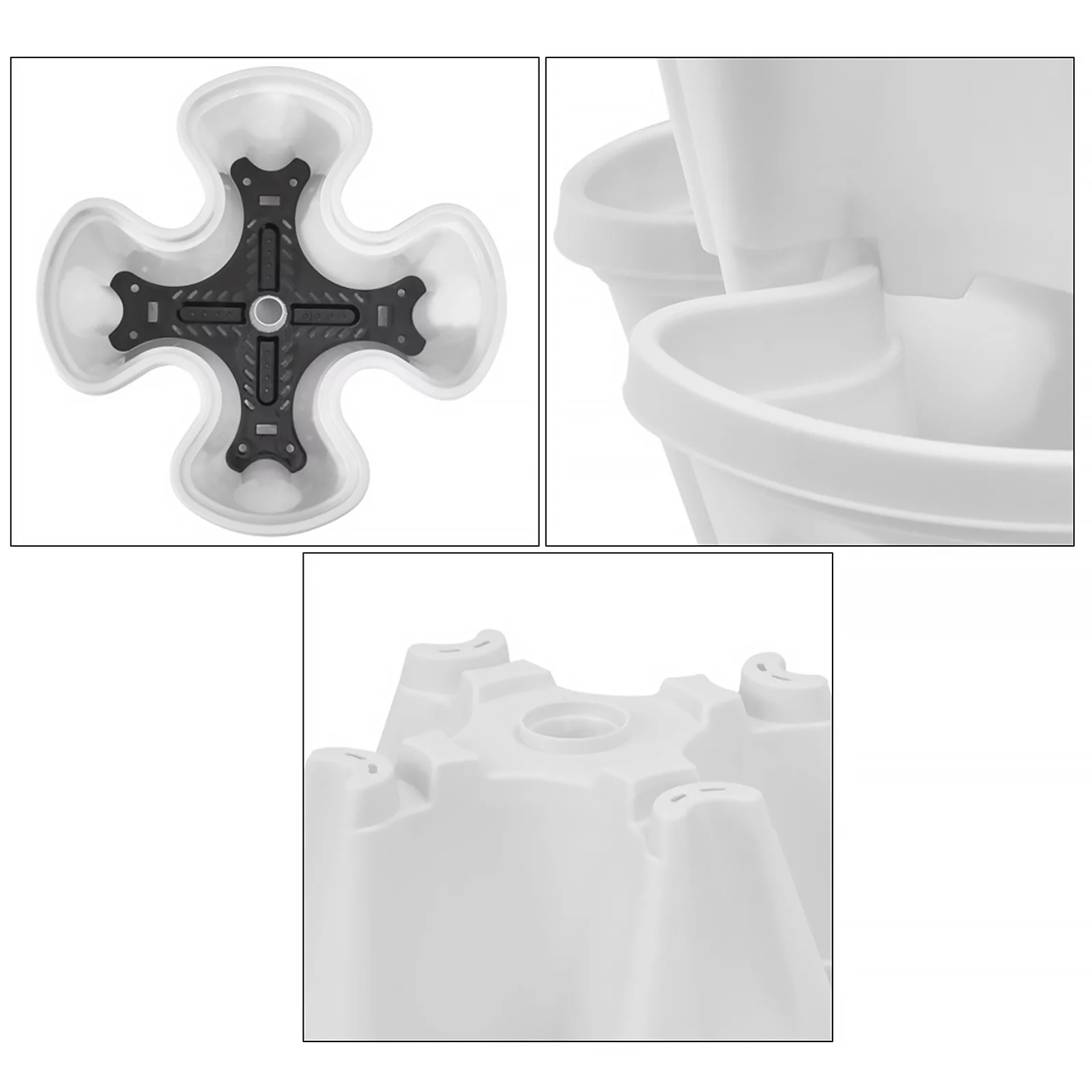 Gardening Stackable Vertical Planter, Tower Planting Nursery Pots - 1 Tier