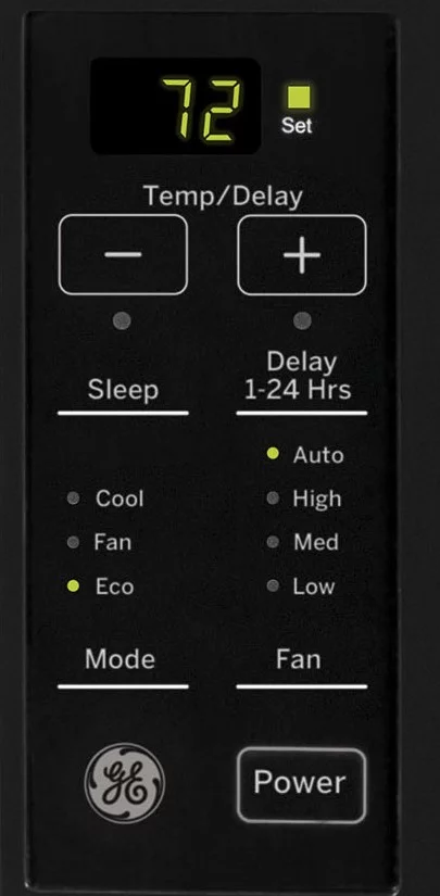 GE 5,000 BTU Window AC With Remote, Black, AEB05LY