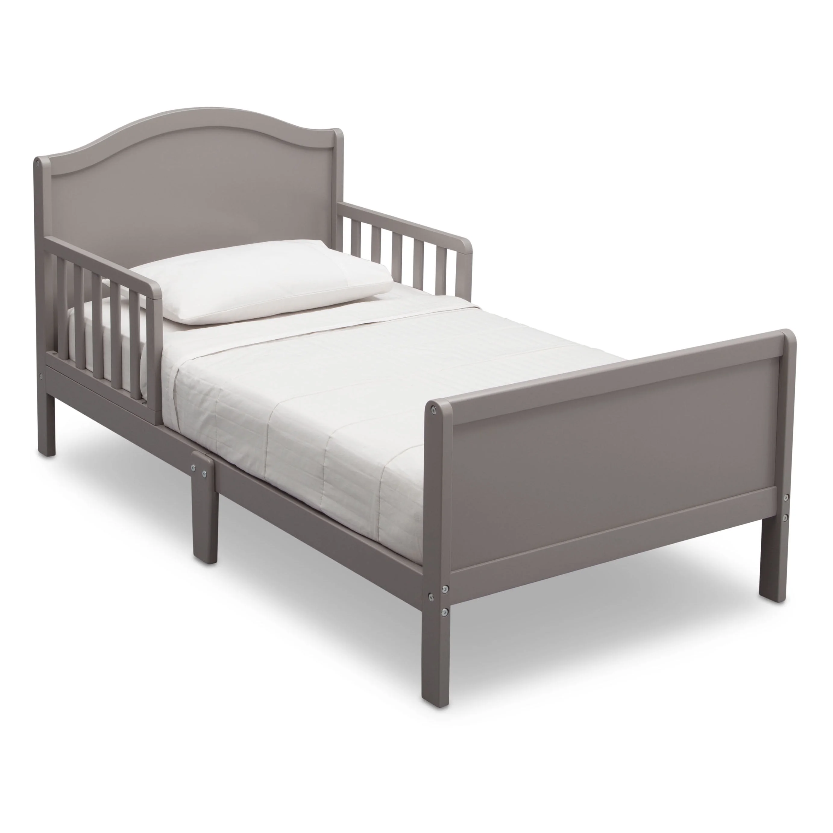 Delta Children Bennett Wood Toddler Bed - Greenguard Gold Certified, Grey