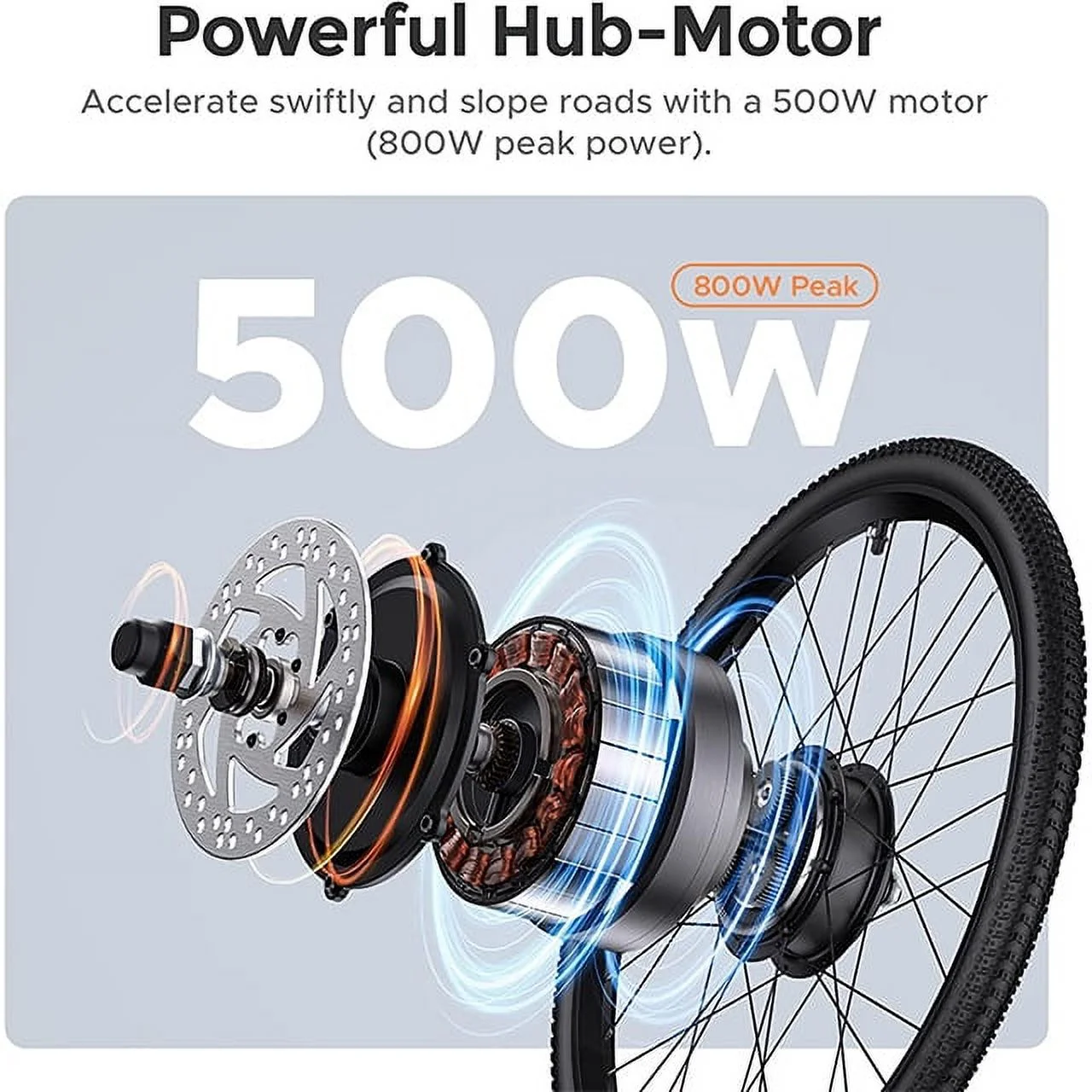 ENGWE P26 Electric Bike for Adults,500W 19.9MPH Electric Mountain Bicycle,26