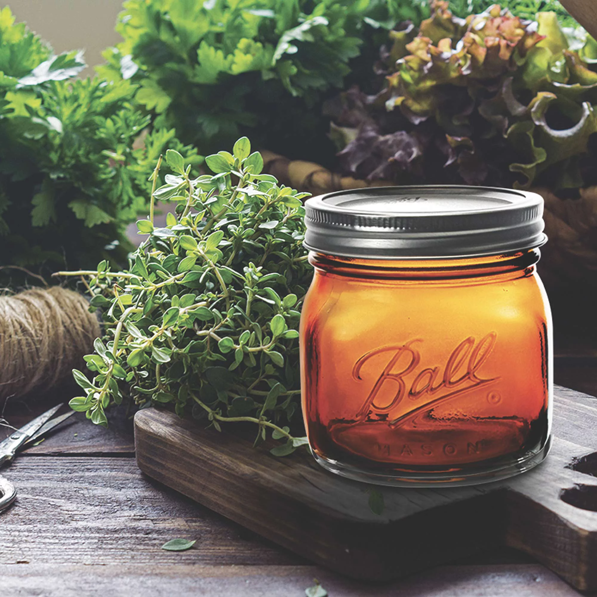 Ball Collection Elite Wide Mouth Canning Jars 1 pt 4 pk