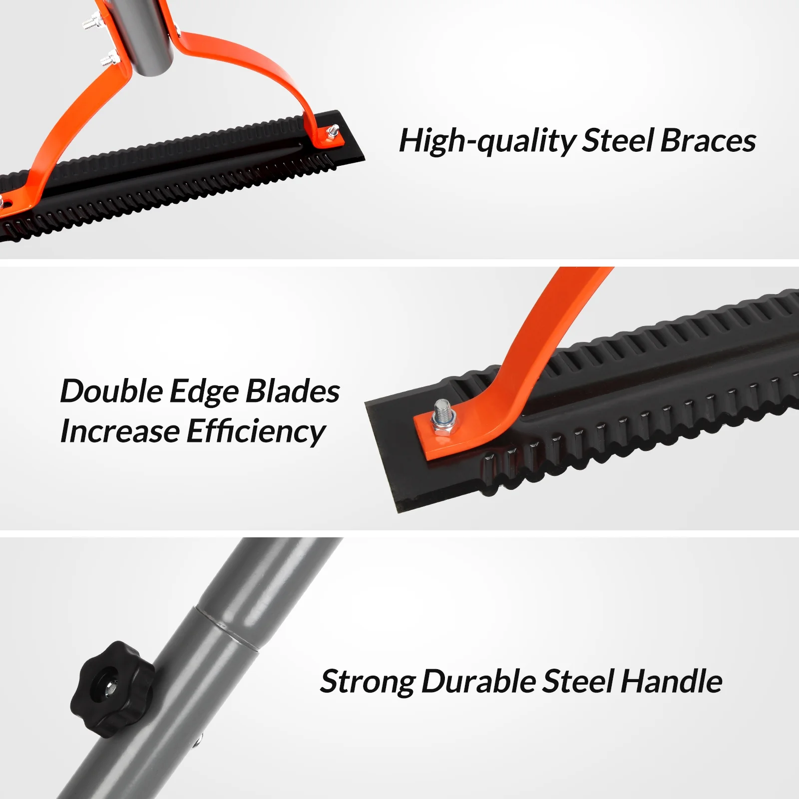 Walensee Weed Grass Cutter with Serrated Double-edged Sharp Blade Manual Grass Whip