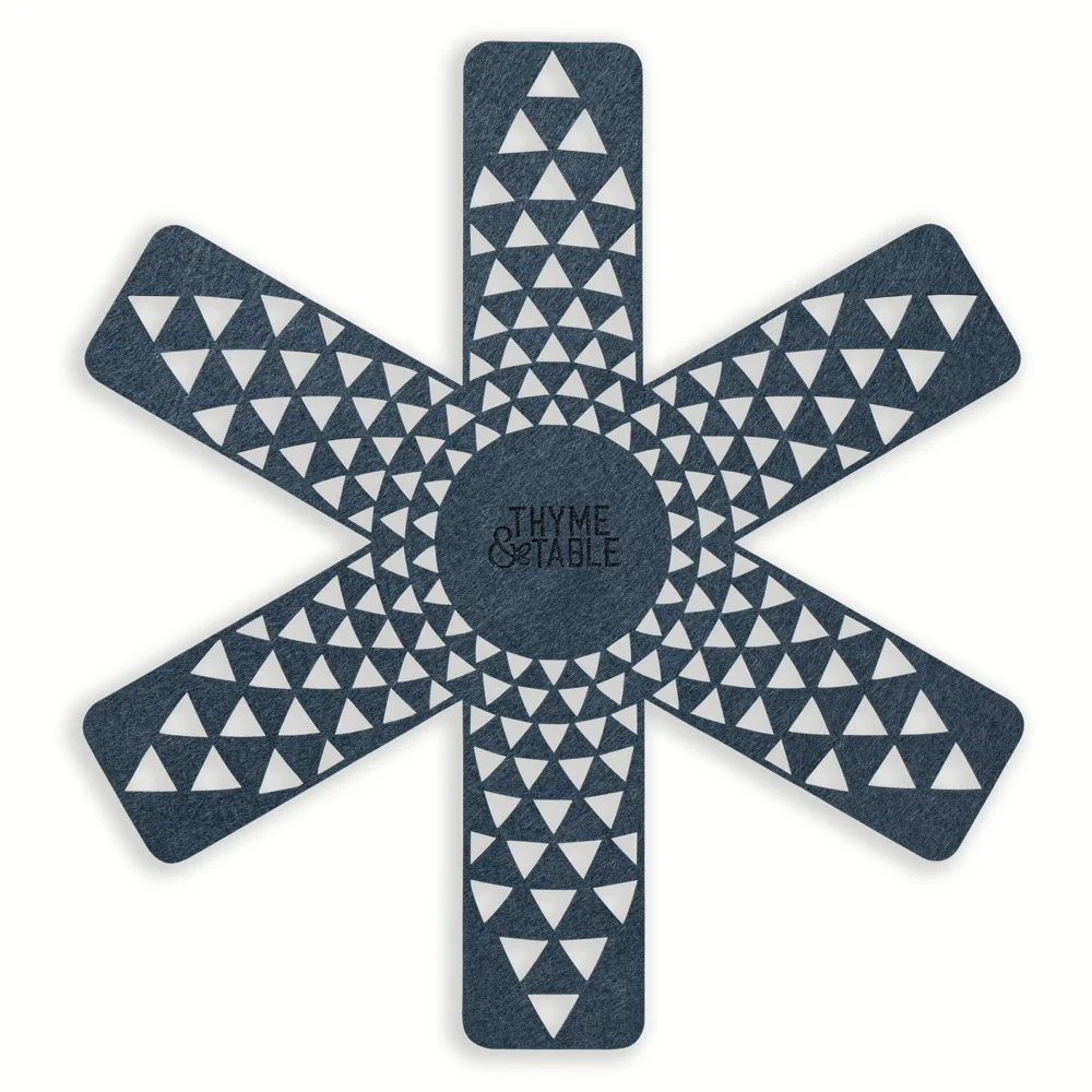 Thyme & Table Non-Stick 12-Piece Supreme Cookware Set, Atlantic Blue