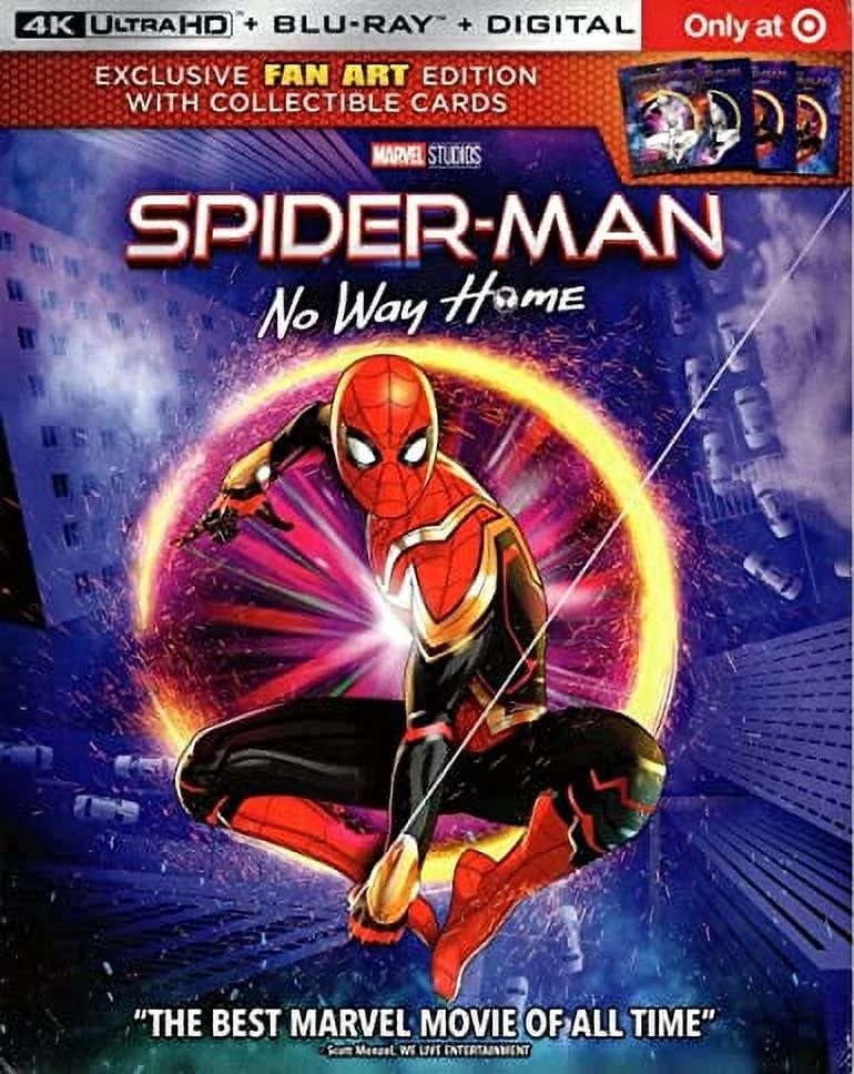 New Spider-Man: No Way Home with Collectible Cards (4K / Blu-ray + Digital)