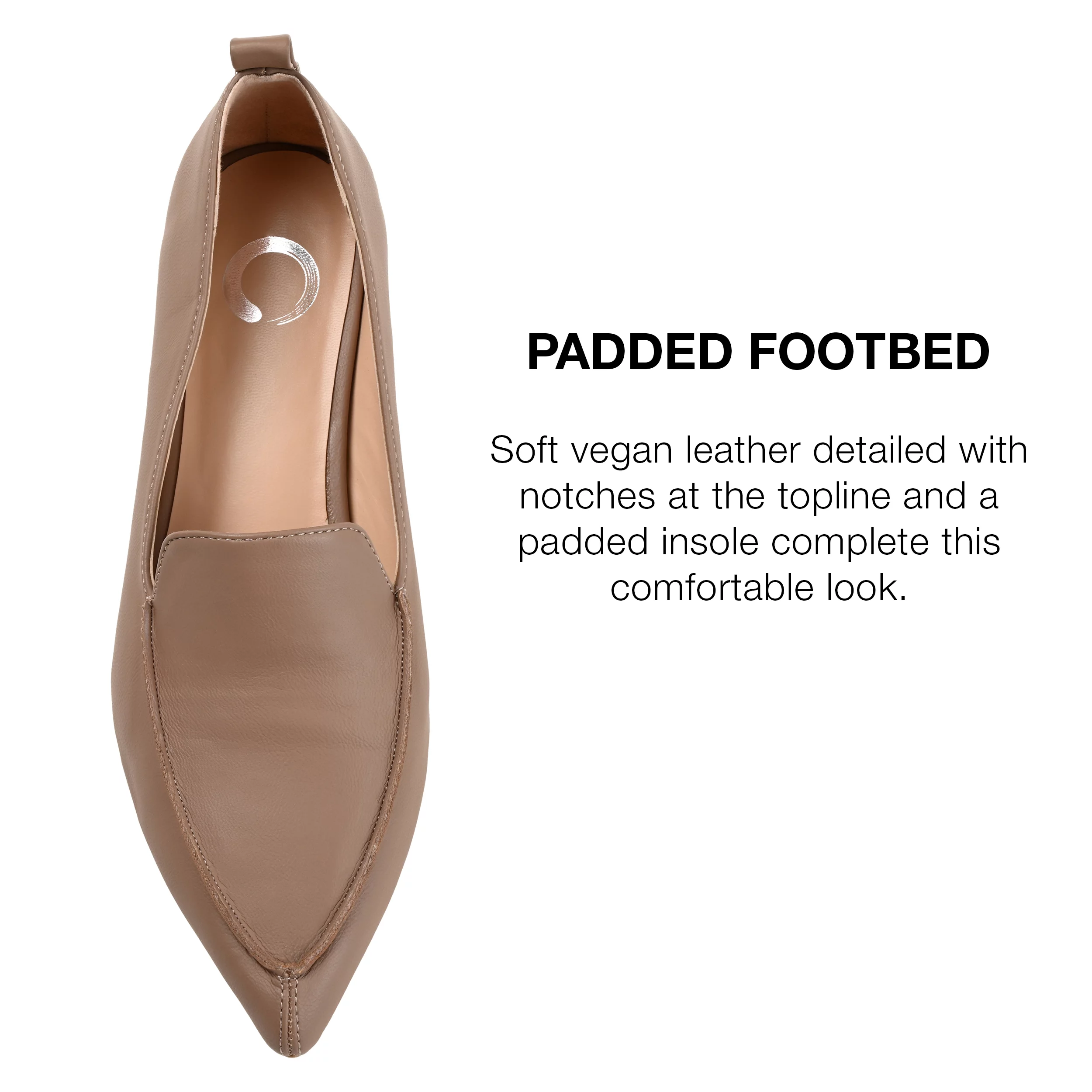 Journee Collection Womens Maggs Wide Width Loafer Pointed Toe Slip On Flats