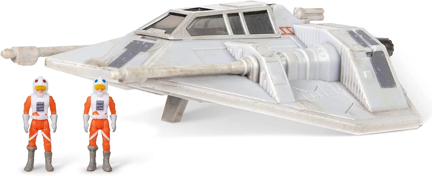 Star Wars Micro Galaxy Squadron Luke Skywalker’s Snowspeeder - 5 inch Starfighter Class Vehicle with Two 1 inch Figure Accessories