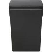 13 Gallon Trash Can Plastic Kitchen Trash Can Automatic Touch Free High-Capacity Garbage Can With Lid For Bedroom Bathroom Home Office 50 Liter,Black