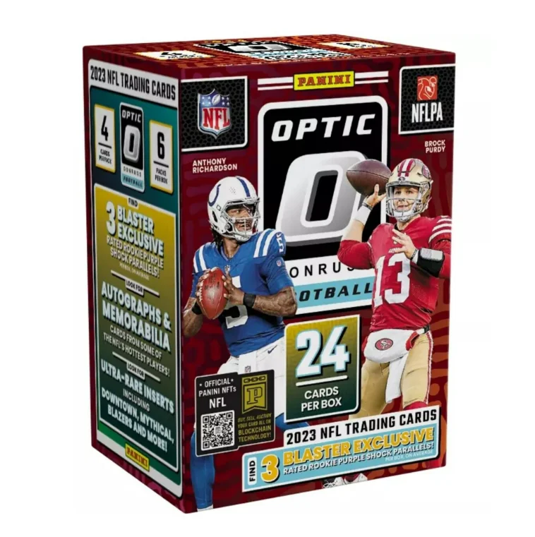 2023 NFL Panini Donruss Optic Football Blaster Box (Rated Rokie Purple Shock Parallels)